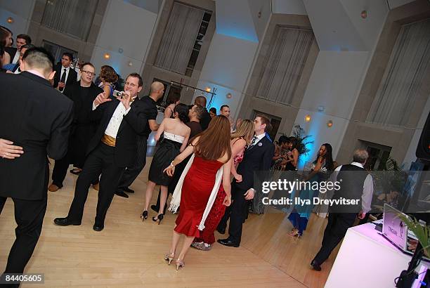 Guests dance at Pajama Program's Obama Pajama Party Inauguration Charity Ball to Benefit Children in Need at Ronald Reagan Building on January 18,...
