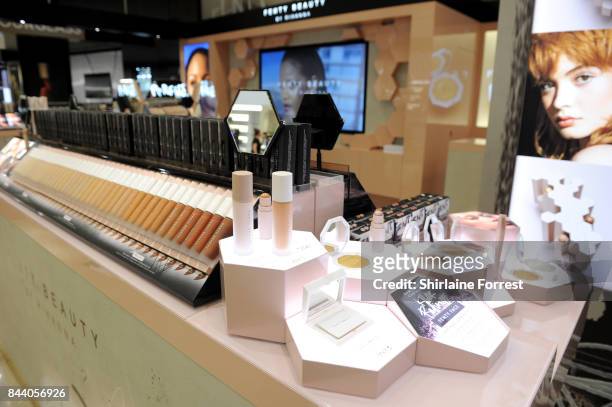Fenty Beauty by Rihanna launches at Harvey Nichols on September 8, 2017 in Manchester, England.