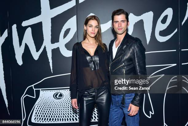 Samantha Gradoville and Sean O'Pry attend Interview & Lexus Celebrate September Issue on September 7, 2017 in New York City.