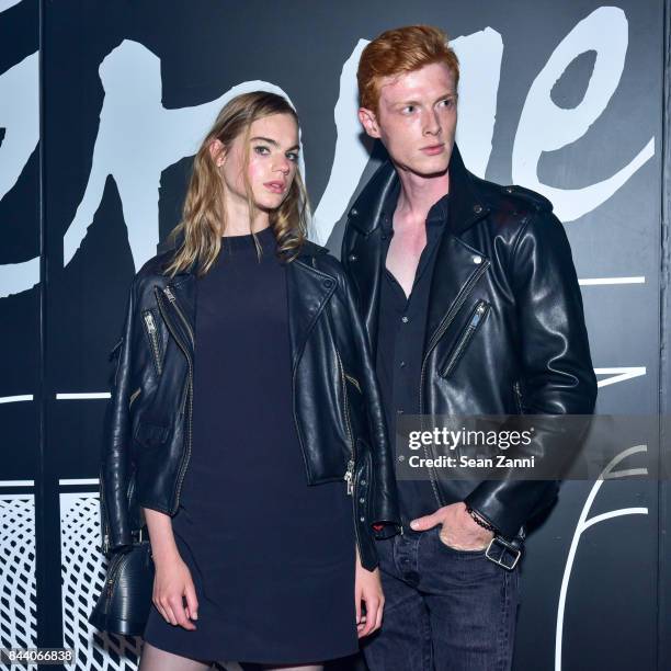 Estella Boersma and Linus Wordemann attend Interview & Lexus Celebrate September Issue on September 7, 2017 in New York City.