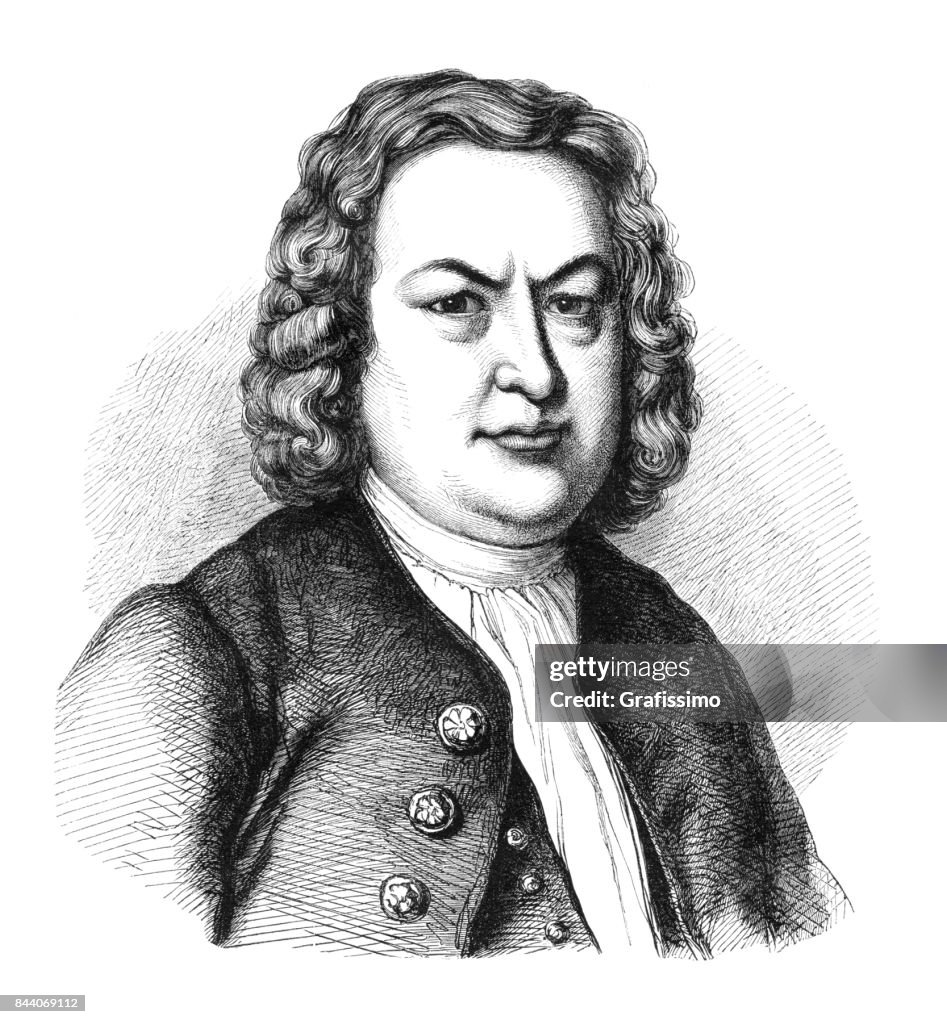 German composer Johann Sebastian Bach 1858