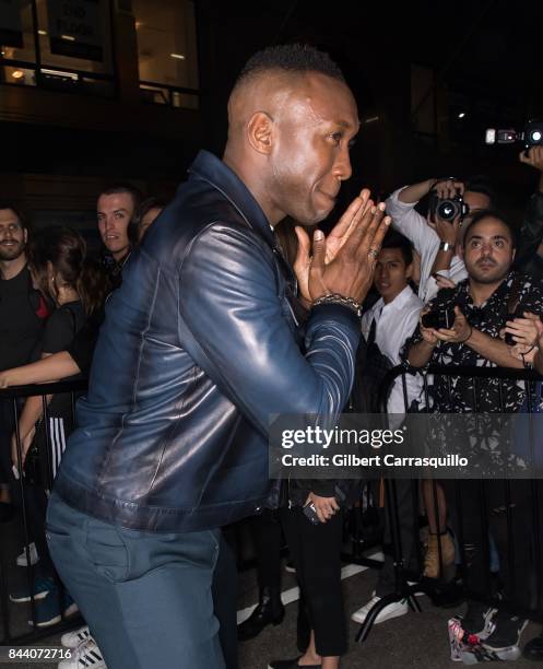 Actor Mahershala Ali arrives at Calvin Klein Collection fashion show during New York Fashion Week on September 7, 2017 in New York City.