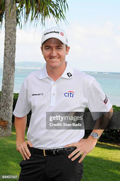 Citi Mentor Program Golfer Jimmy Walker posed for the Citi /Golf Channel Sony Open golf shoot in Hawaii held at Waialae Country Club on January 14,...