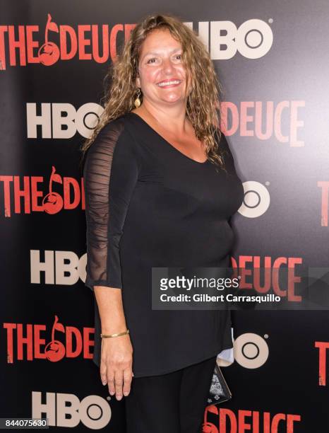 Actress Aida Turturro attends 'The Deuce' New York premiere at SVA Theater on September 7, 2017 in New York City.