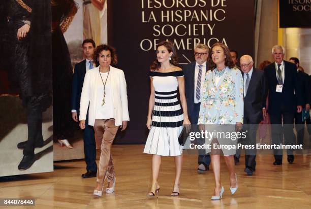 Queen Letizia of Spain receives receives members of Oncology Congress 'Esmo 2017' on September 7, 2017 in Madrid, Spain.