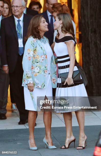 Queen Letizia of Spain receives members of Oncology Congress 'Esmo 2017' on September 7, 2017 in Madrid, Spain.