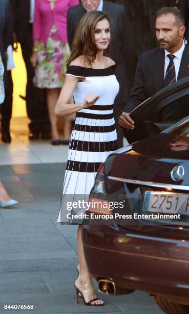 Queen Letizia of Spain receives members of Oncology Congress 'Esmo 2017' on September 7, 2017 in Madrid, Spain.