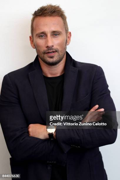 Matthias Schoenaerts attends the 'Racer And The Jailbird ' photocall during the 74th Venice Film Festival at Sala Casino on September 8, 2017 in...
