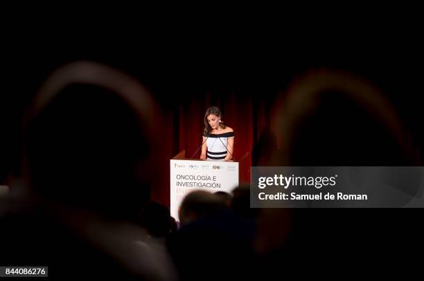 Queen Letizia receives members of Oncology Congress 'Esmo 2017' on September 7, 2017 in Madrid, Spain.