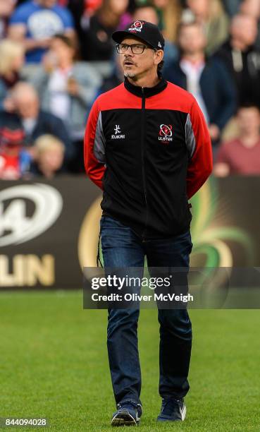 Belfast , United Kingdom - 1 September 2017; Director of Ulster Rugby Les Kiss before the Guinness PRO14 Round 1 match between Ulster and Cheetahs at...