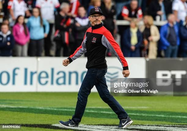 Belfast , United Kingdom - 1 September 2017; Director of Ulster Rugby Les Kiss before the Guinness PRO14 Round 1 match between Ulster and Cheetahs at...