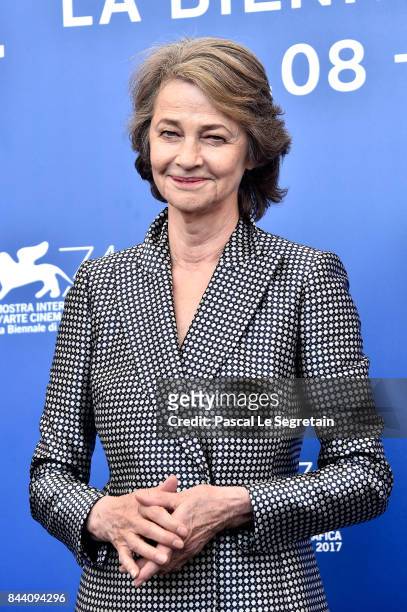 Charlotte Rampling attends the 'Hannah' photocall during the 74th Venice Film Festival on September 8, 2017 in Venice, Italy.