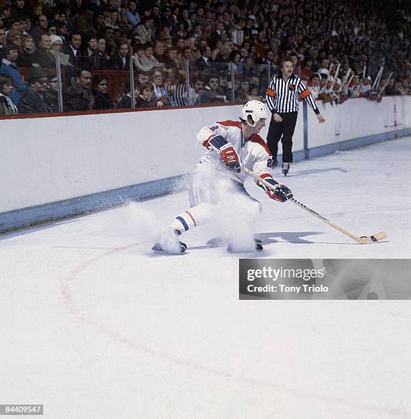 Montreal Canadiens Steve Shutt in action vs Cleveland Barons. Montreal, Canada 2/23/1978 CREDIT: Tony Triolo