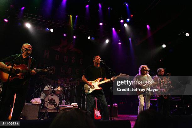 Sonny Curtis of The Crickets, Eric Clapton, Albert Lee and Bobby Keys