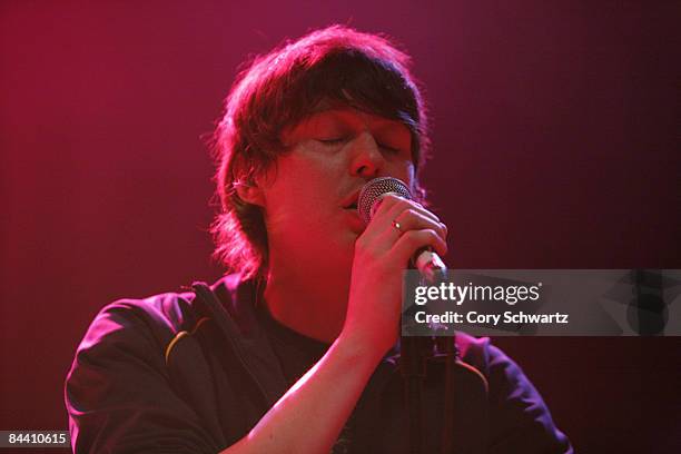 Noah Lennox "Panda Bear" of Animal Collective performs at the Grand Ballroom at the Manhattan Center on January 20, 2009 in New York City.