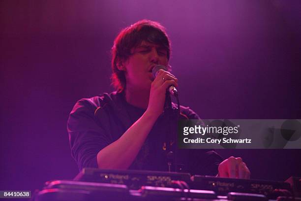 Noah Lennox "Panda Bear" of Animal Collective performs at the Grand Ballroom at the Manhattan Center on January 20, 2009 in New York City.