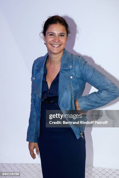 Journalist Apolline de Malherbe attends the BFM TV's Press Conference to announce their TV Schedule for 2017/2018 on September 8, 2017 in Paris,...