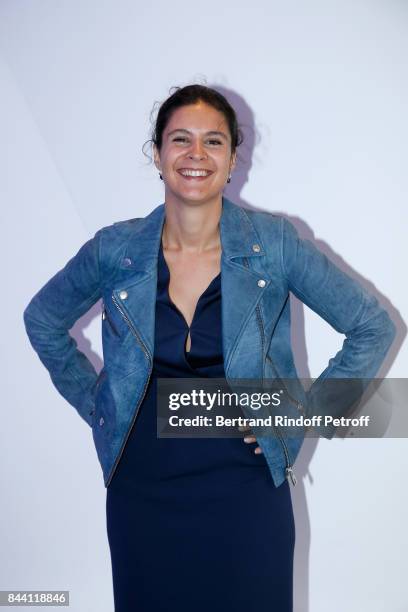 Journalist Apolline de Malherbe attends the BFM TV's Press Conference to announce their TV Schedule for 2017/2018 on September 8, 2017 in Paris,...