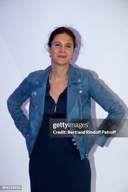 Journalist Apolline de Malherbe attends the BFM TV's Press Conference to announce their TV Schedule for 2017/2018 on September 8, 2017 in Paris,...