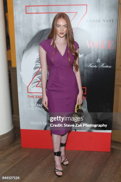 Larsen Thompson attends the premiere of "House Of Z" hosted by Brooks Brothers with The Cinema Society at Crosby Street Hotel on September 7, 2017 in...