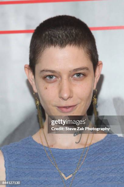 Asia Kate Dillion attends the premiere of "House Of Z" hosted by Brooks Brothers with The Cinema Society at Crosby Street Hotel on September 7, 2017...