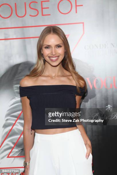 Karina Hoffman attends the premiere of "House Of Z" hosted by Brooks Brothers with The Cinema Society at Crosby Street Hotel on September 7, 2017 in...