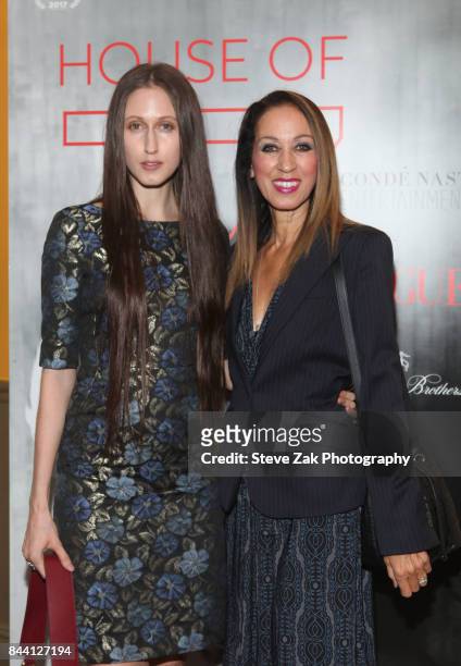 Anna Cleveland and Pat Cleveland attend the premiere of "House Of Z" hosted by Brooks Brothers with The Cinema Society at Crosby Street Hotel on...