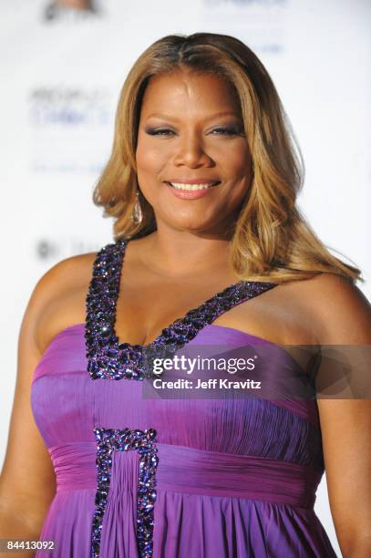 Show host Queen Latifah arrives at the 35th Annual People's Choice Awards held at the Shrine Auditorium on January 7, 2009 in Los Angeles, California.