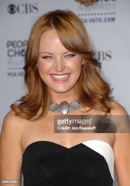 Actress Malin Ackerman arrives at the 35th Annual People's Choice Awards held at the Shrine Auditorium on January 7, 2009 in Los Angeles, California.