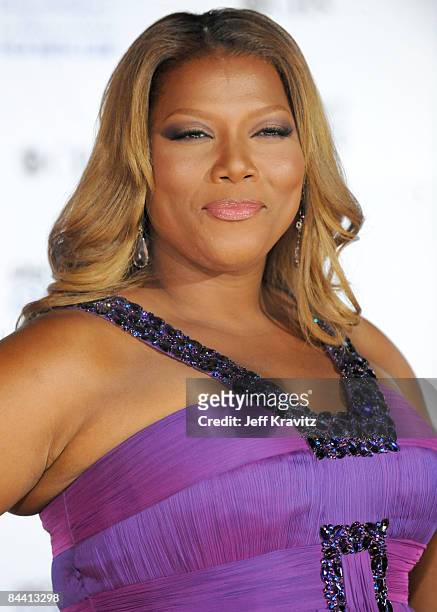 Show host Queen Latifah arrives at the 35th Annual People's Choice Awards held at the Shrine Auditorium on January 7, 2009 in Los Angeles, California.