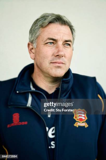 Essex coach Chris Silverwood pictured after day four of the Specsavers County Championship Division One match between Lancashire and Essex at Old...