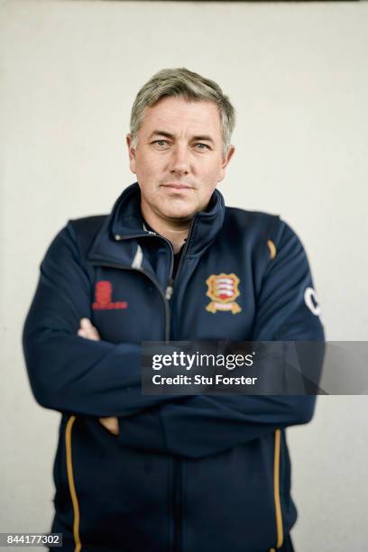 Essex coach Chris Silverwood pictured after day four of the Specsavers County Championship Division One match between Lancashire and Essex at Old...