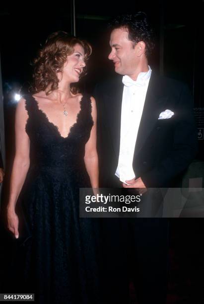 Actress Rita Wilson and husband actor Tom Hanks attend the 23rd Annual American Film Institute Lifetime Achievement Award Salute to Steven Spielberg...