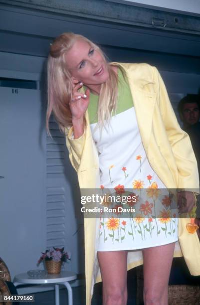 Actress Daryl Hannah poses for a portrait during the 1996 Cannes Film Festival on May 12, 1996 in Cannes, France.