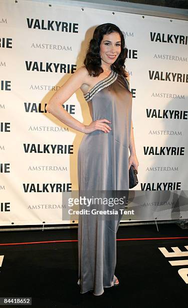 Halina Reijn attends the Dutch premiere of 'Valkyrie' at Tuschinski Theatre on January 22, 2009 in Amsterdam, Netherlands