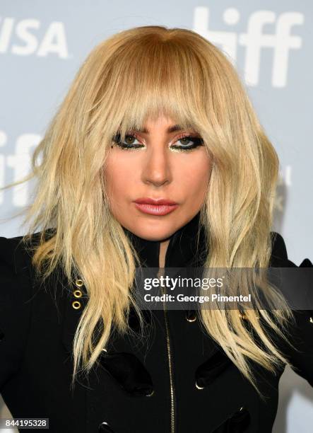 Singer Lady Gaga attends the "Lady Gaga: Five Foot Two" press conference during 2017 Toronto International Film Festival at TIFF Bell Lightbox on...