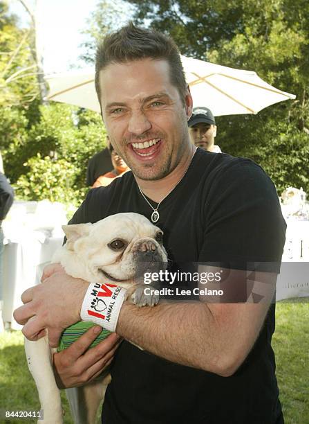 Jason Priestley and dog Swifty