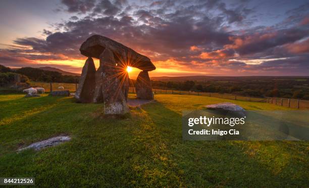 ancient dolmen - pembrokeshire bildbanksfoton och bilder