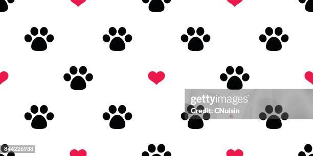 Red Dog Paw Print Patch – Embroidered, Iron-On/Sew-On, 2 7/8" – Lot Of 2