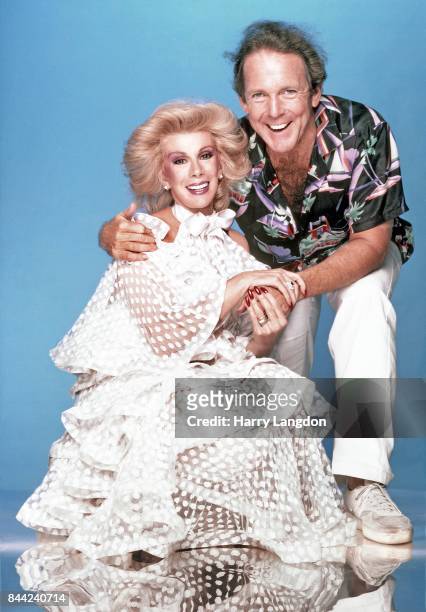 Comedian Joan Rivers and photographer Harry Langdon poses for a portrait in 1987 in Los Angeles, California.