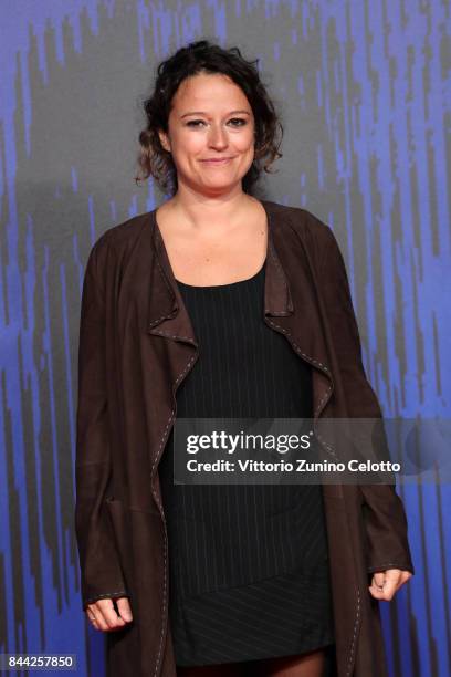 Ra Di Martino walks the red carpet ahead of the 'Controfigura' screening during the 74th Venice Film Festival at Sala Giardino on September 8, 2017...