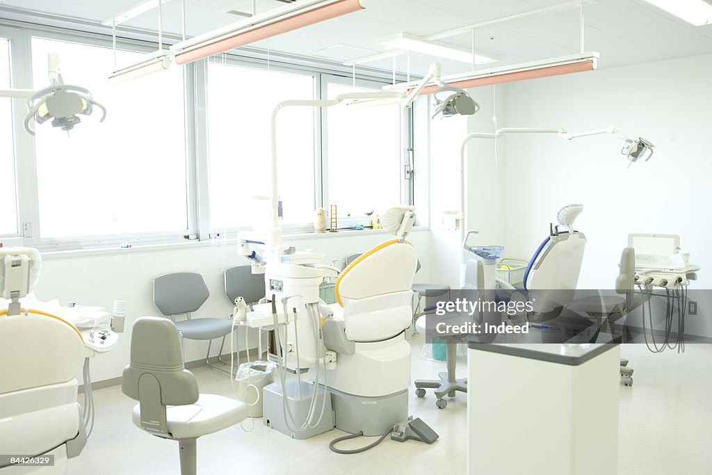 Dental equipment in dental office