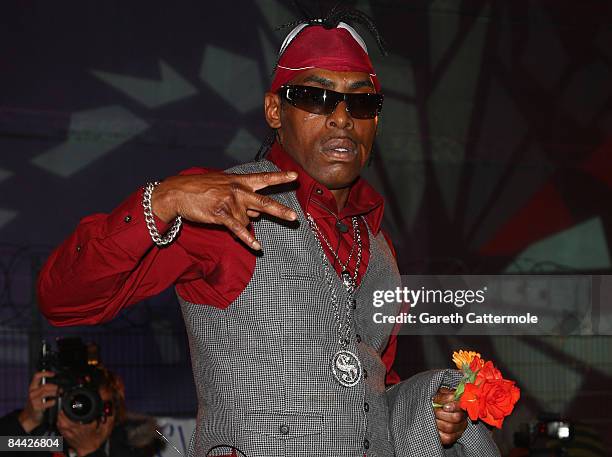 Coolio is evicted from the Big Brother House during the final of Celebrity Big Brother 2009 at Elstree Studios on January 23, 2009 in London, England.