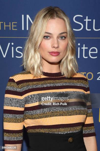 Acrtress Margot Robbie of 'I, Tonya' attends The IMDb Studio Hosted By The Visa Infinite Lounge at The 2017 Toronto International Film Festival at...