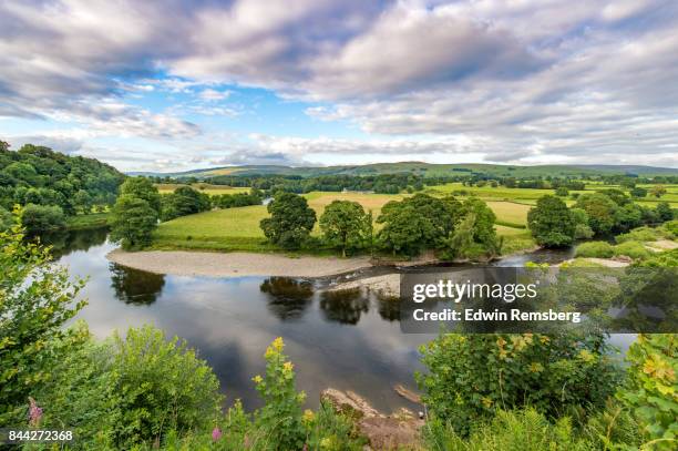 the valley of the lune at kirkby - the river stock pictures, royalty-free photos & images