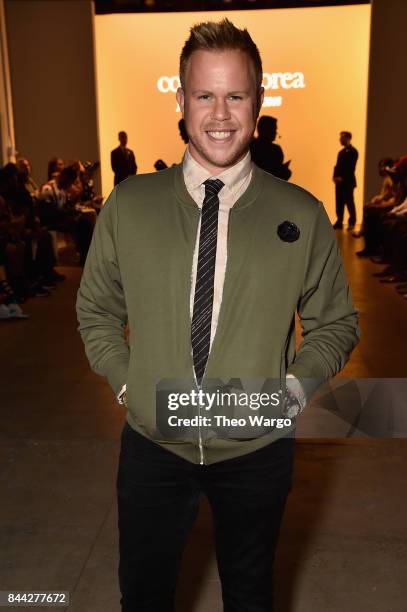 Photographer Andrew Werner attends the Concept Korea fashion show during New York Fashion Week: The Shows at Gallery 2, Skylight Clarkson Sq on...