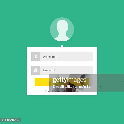 Modern Login User Interface Design With Form Submission Details High ...