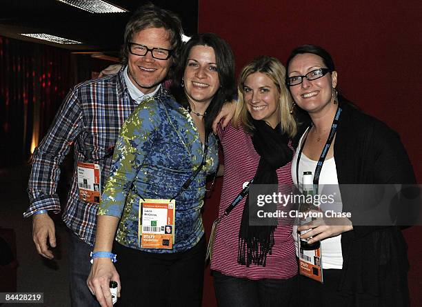 Wesley Salter, Laura McGinnis, Amy McGee and Stacey Kerans attend the Native Forum Party during the 2009 Sundance Film Festival at the New Frontier...