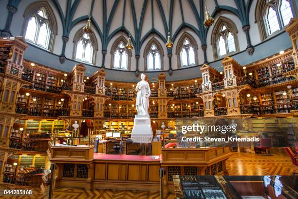 parliamentary library in ottawa, ontario - ottawa stock pictures, royalty-free photos & images