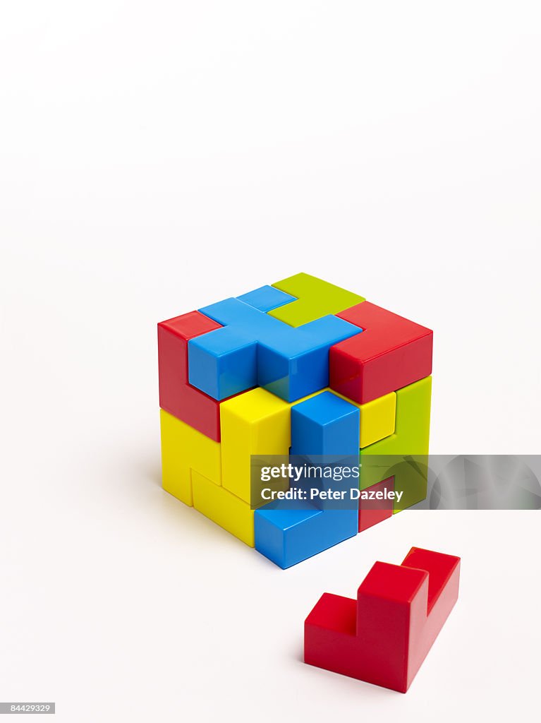 Puzzle on white background